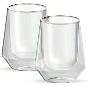 Elle Decor Double Wall Insulated Glasses 8 Oz Set Of 2 Clear